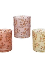 Decoris Theelichthouder glas Ø8-H9cm per stuk