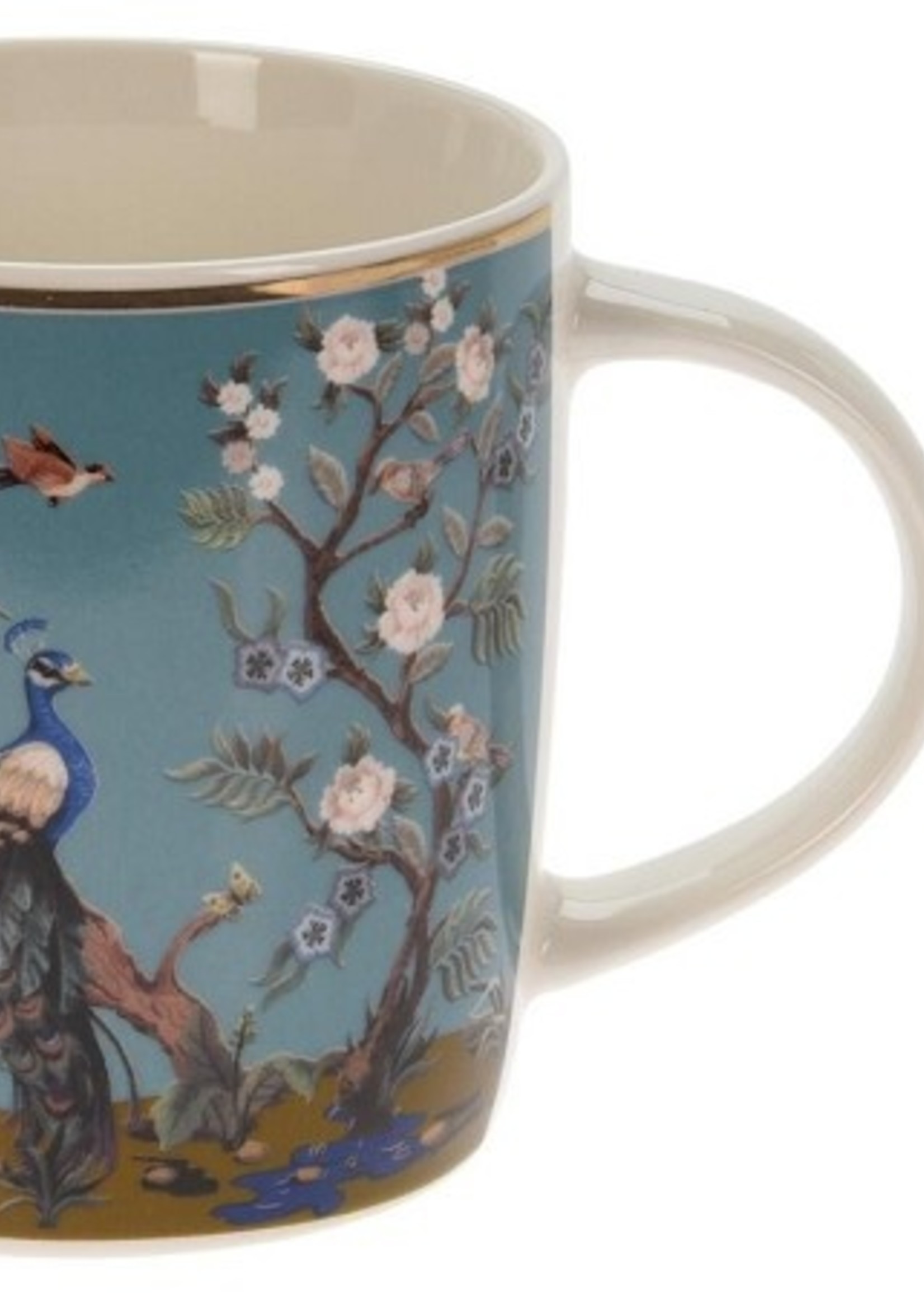 Beker 320ml new bone porselein Ø8,5x9cm pauw per stuk