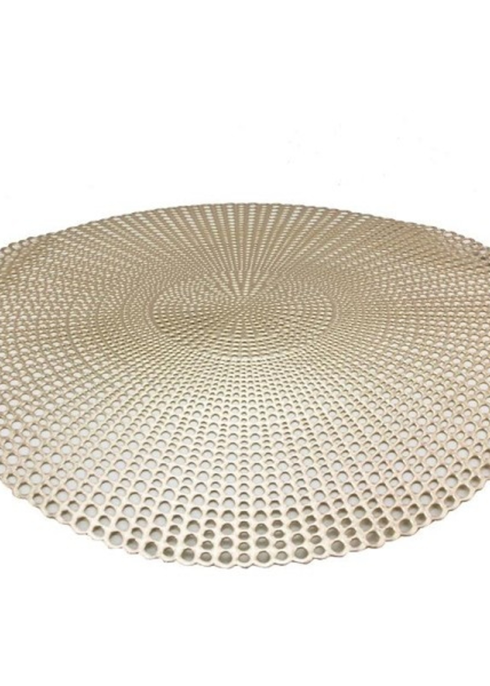 Placemat kunststof rond Ø40cm mat goud