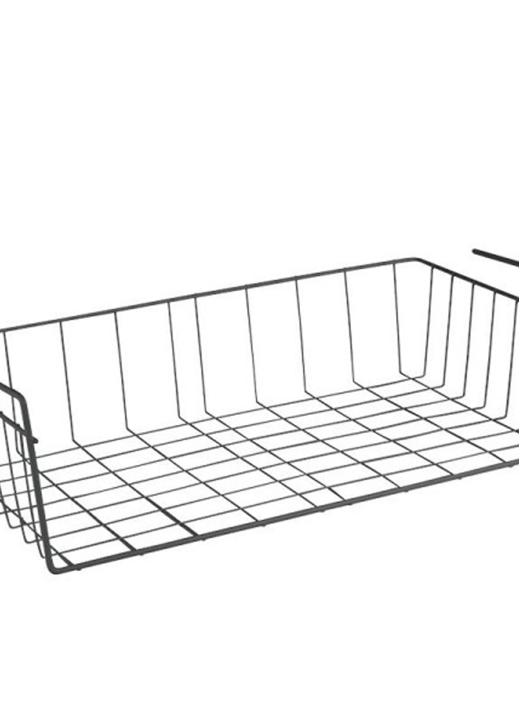 Metaltex Babette mandje voor onder plank 50cm metaal zwart