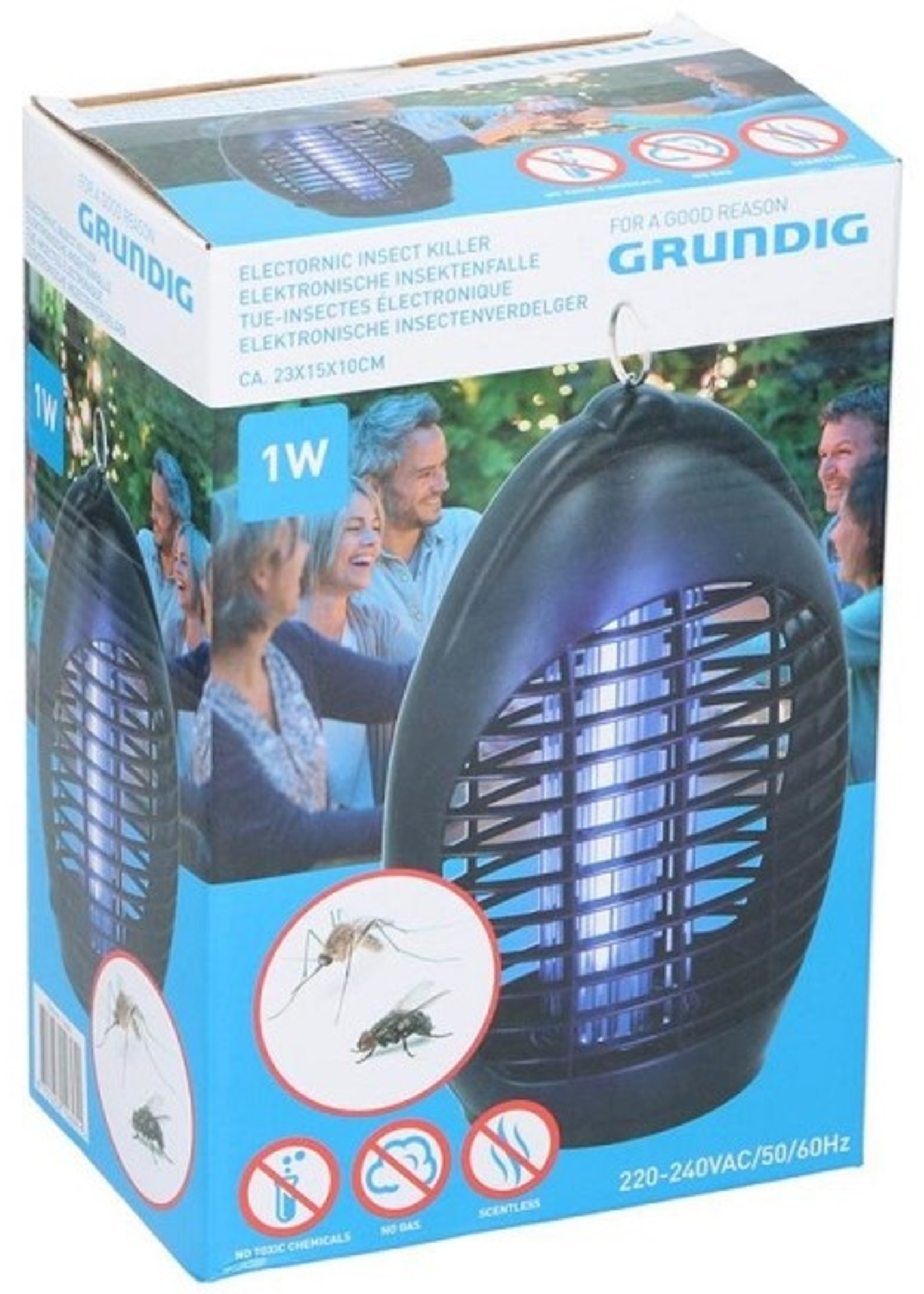 Grundig Insectenverdelger 1W 230V ABS 23x15x10cm