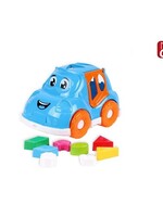 Mini Club vormenstoof auto 25,5x17x15,5cm blauw