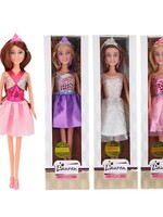 Toi Toys Lauren Tienerpop met diadeem in feestjurk per stuk