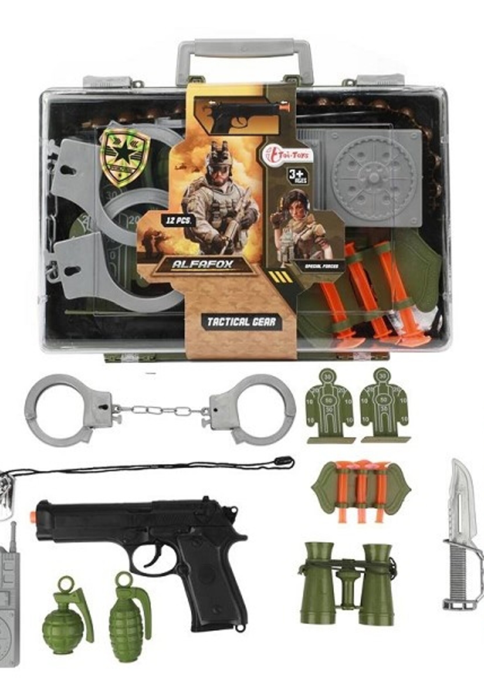 Toi Toys Alfafox Militairkoffer met accessoires