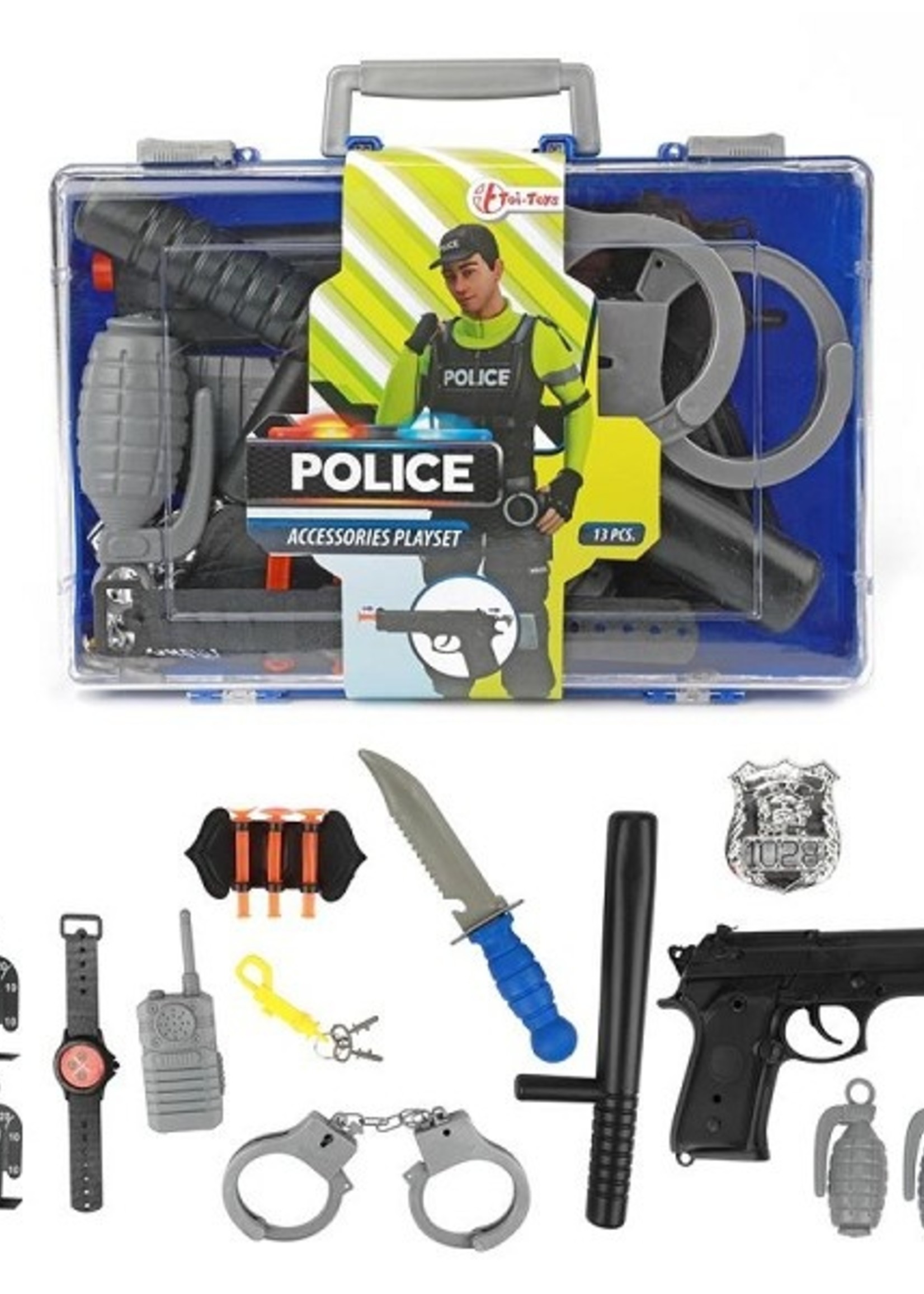 Toi Toys Police Politiekoffer met accessoires