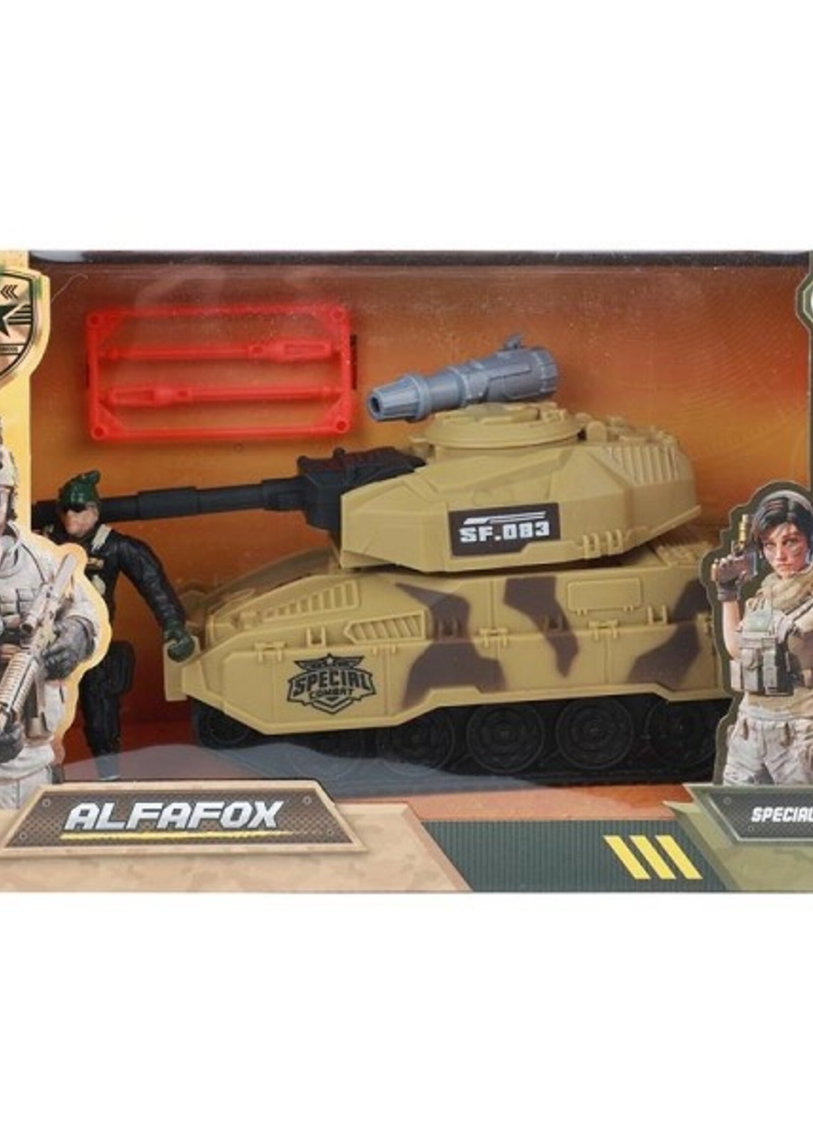 Toi Toys Alfafox Militair Speelset Tank met accessoires