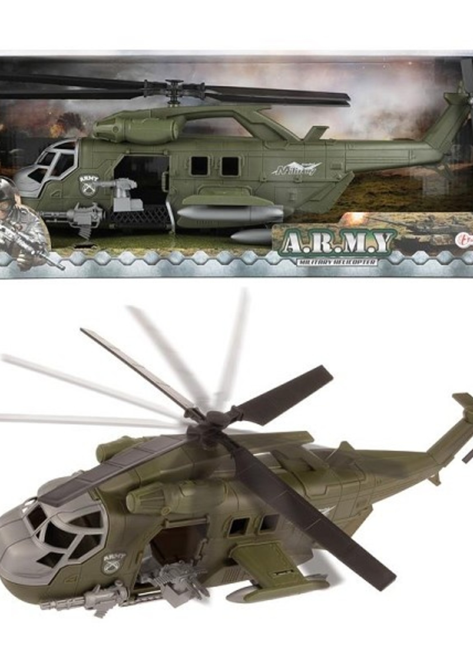 Toi Toys Alfafox Militair Gevechtshelikopter frictie
