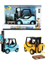 Toi Toys Cars&Trucks Vorkheftruck frictie + licht en geluid  per stuk