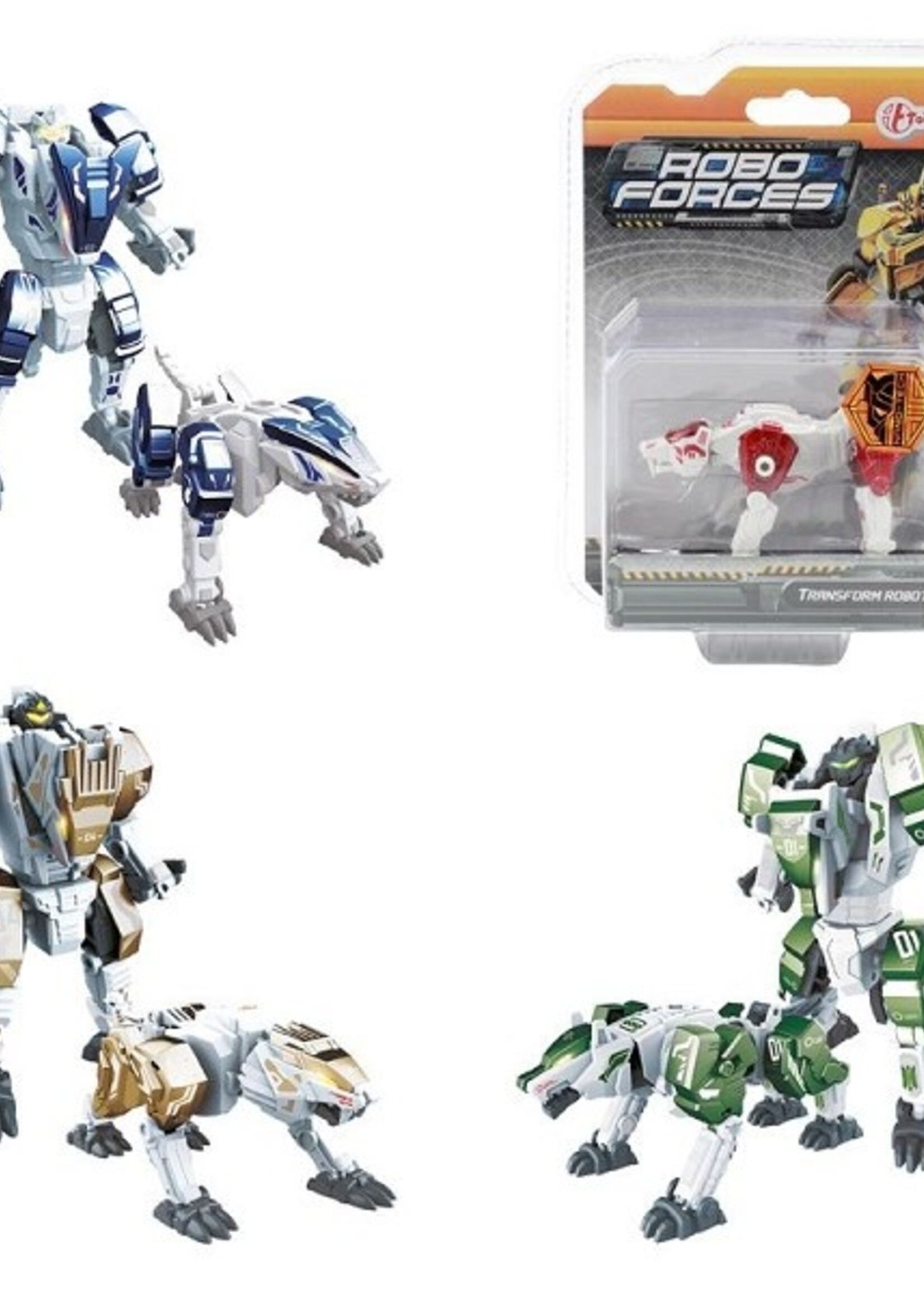 Toi Toys Roboforces Kleine veranderrobot -Dier- metaal