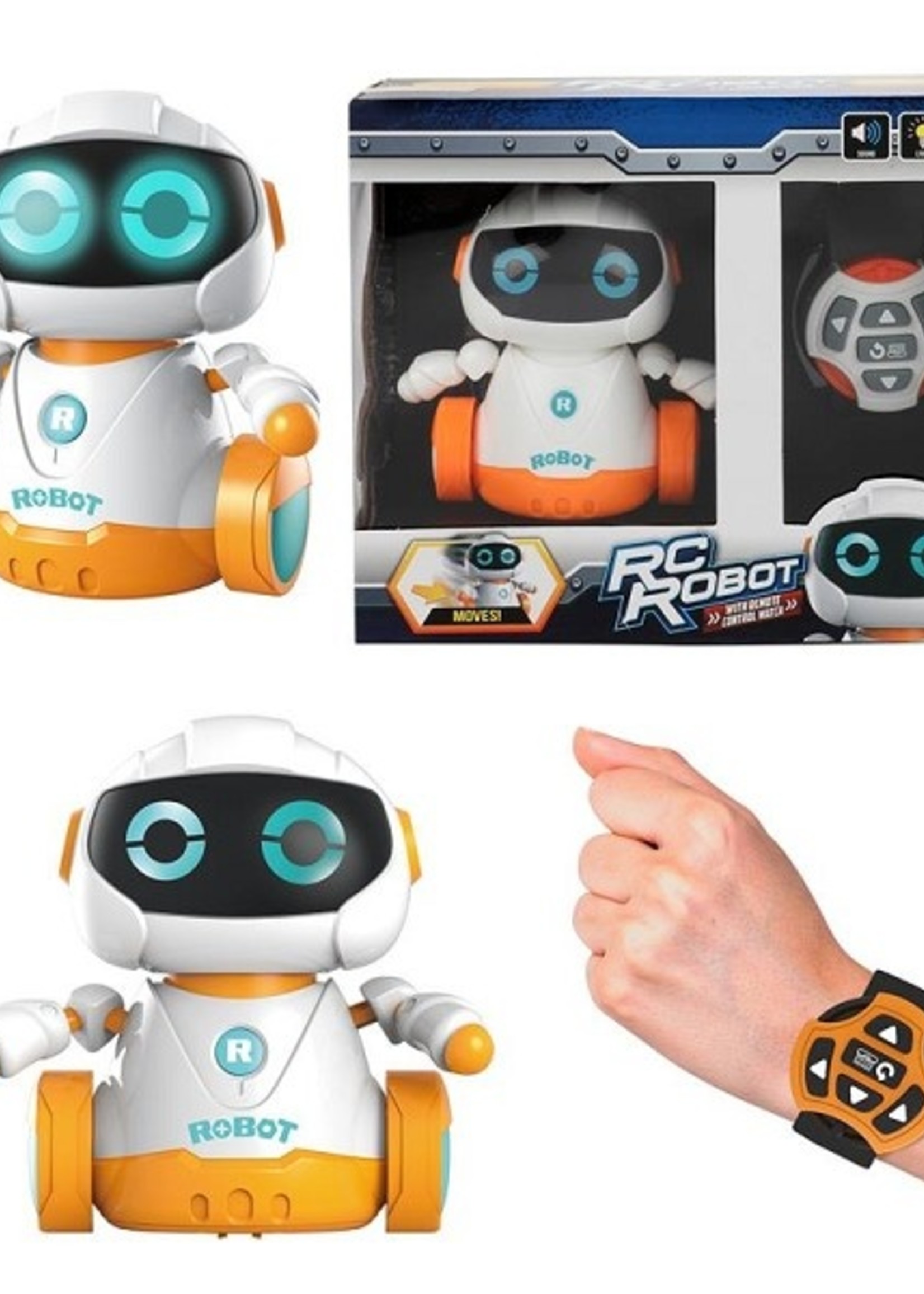 Toi Toys Interactieve robot 'Rolly' R-C + afstandsbediening horloge