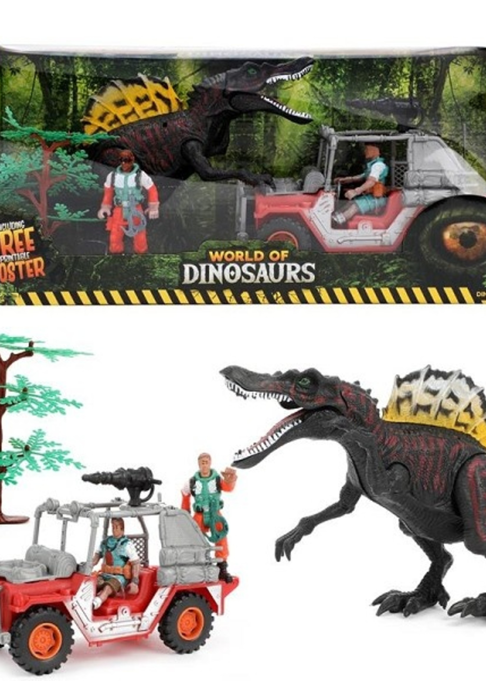 Toi Toys World of Dinosaurs Speelset jeep+dino