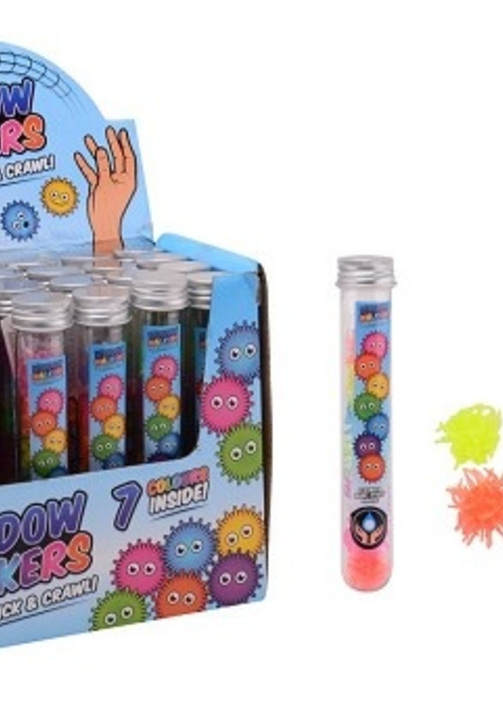 John Toy Sticky window walkers sticky toy 7 stuks( per buisje )
