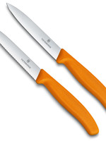 Victorinox Swissclassic schilmessenset glad & gekarteld oranje