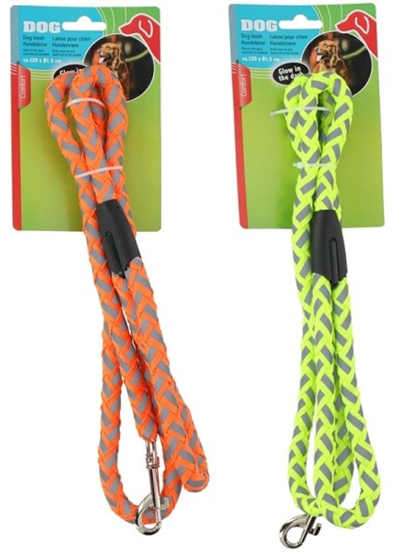 Hondenriem glow in the dark 120x1,5cm