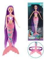 Toi Toys Mermaids Zeemeerminpop lang haar met licht en geluid