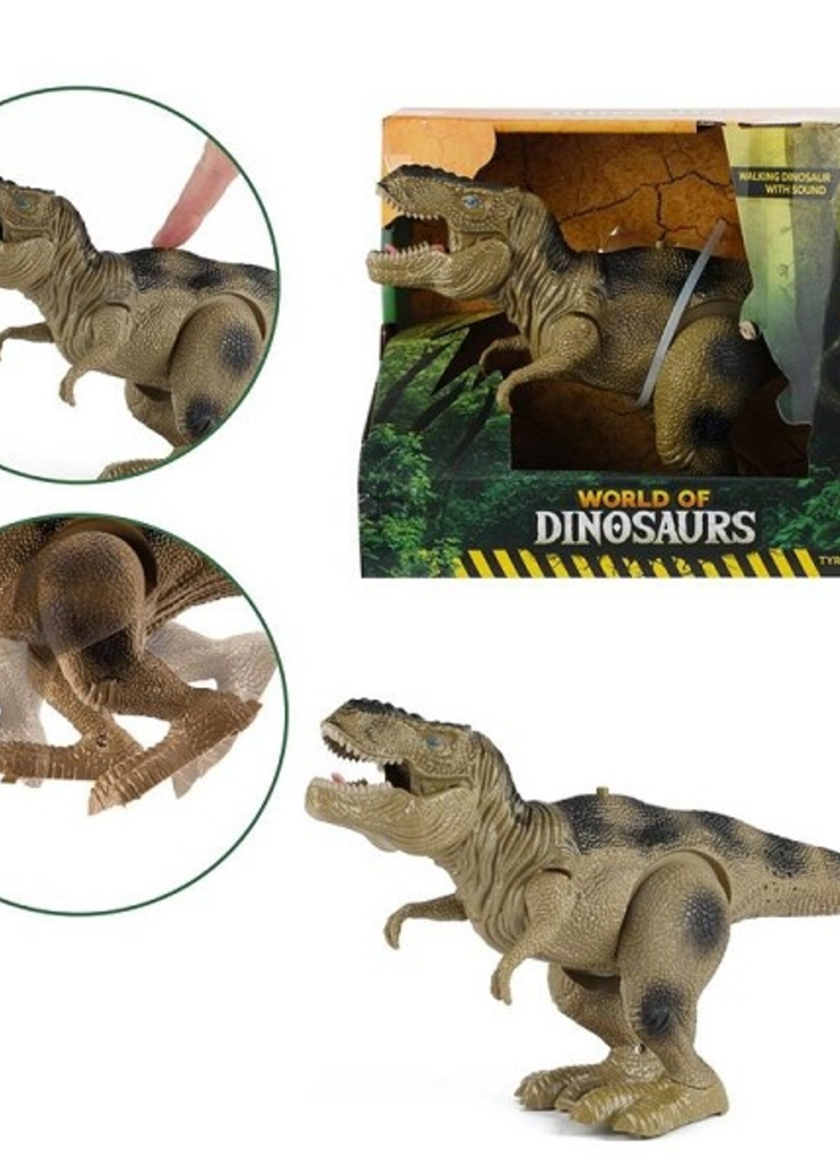 Toi Toys World of Dinosaurs Dino -T-rex- lopend met geluid