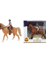 Toi Toys Paard met ruiter in vensterdoos