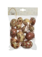 Decoris Paas Ei foam Ø4-H6cm zak a 12 stuks in verschillende maten