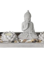 Boeddha zen tuintje set 29,5x12x7cm