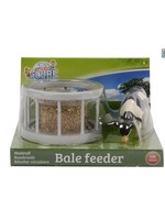 Kids Globe voederring met ronde baal en koe 1:32