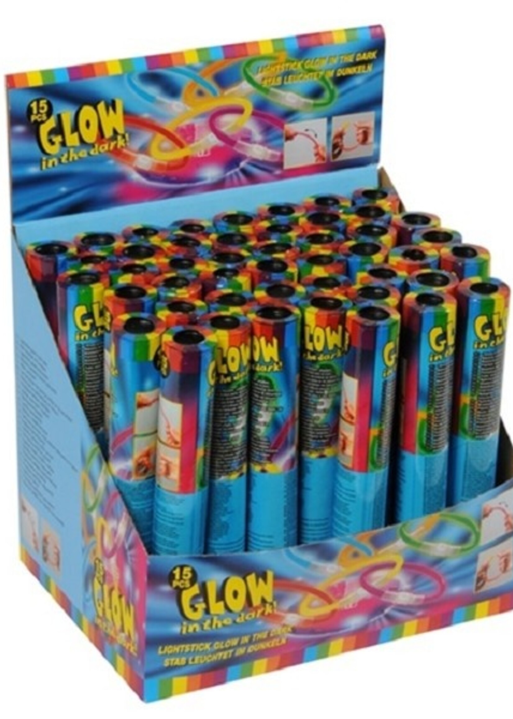 Lichtstaaf 15 in koker Glow in the Dark