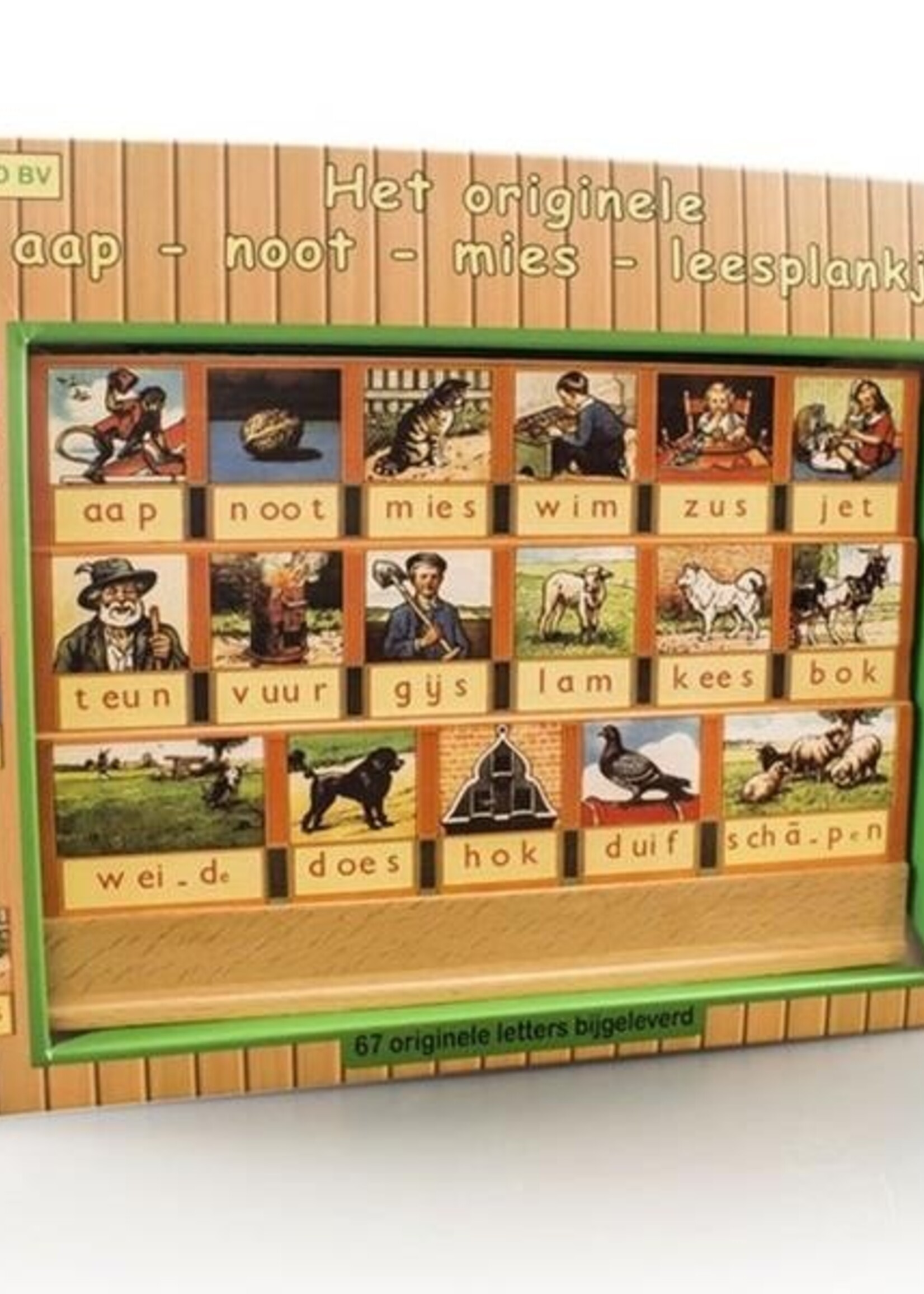 Leesplankje Aap noot mies