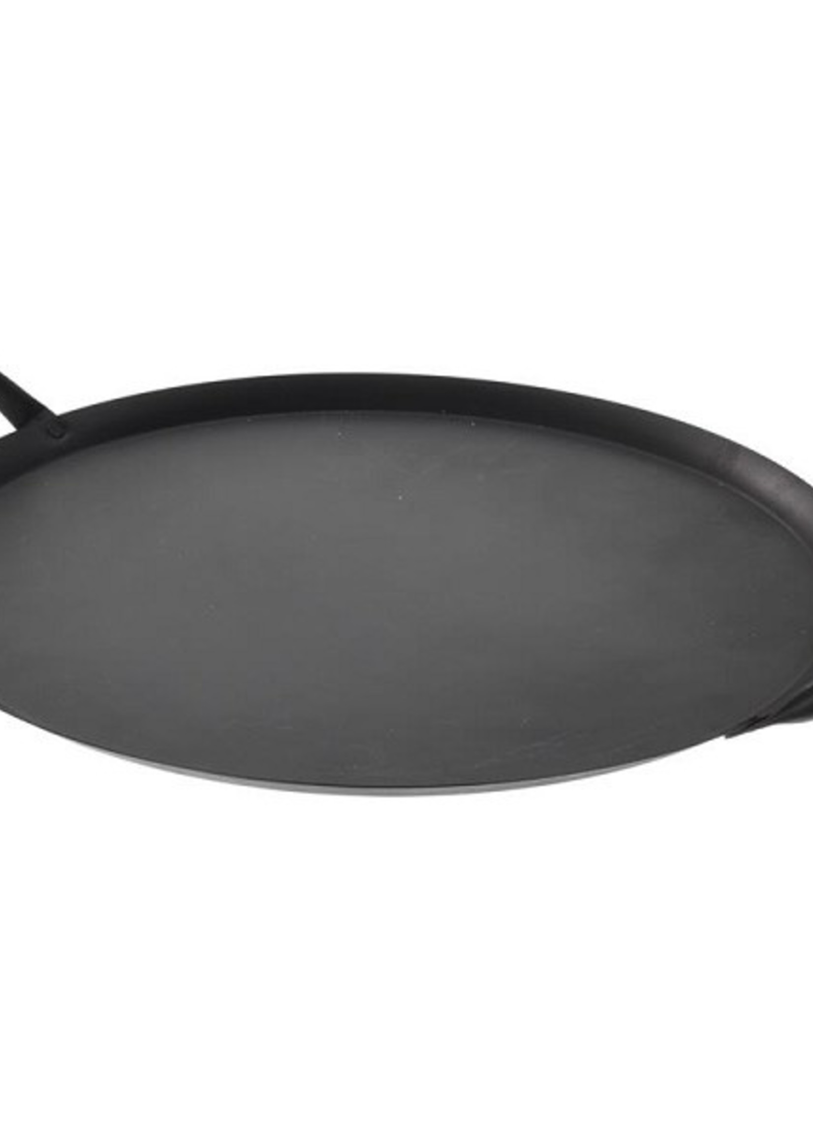 Dienblad metaal rond 46x36m zwart