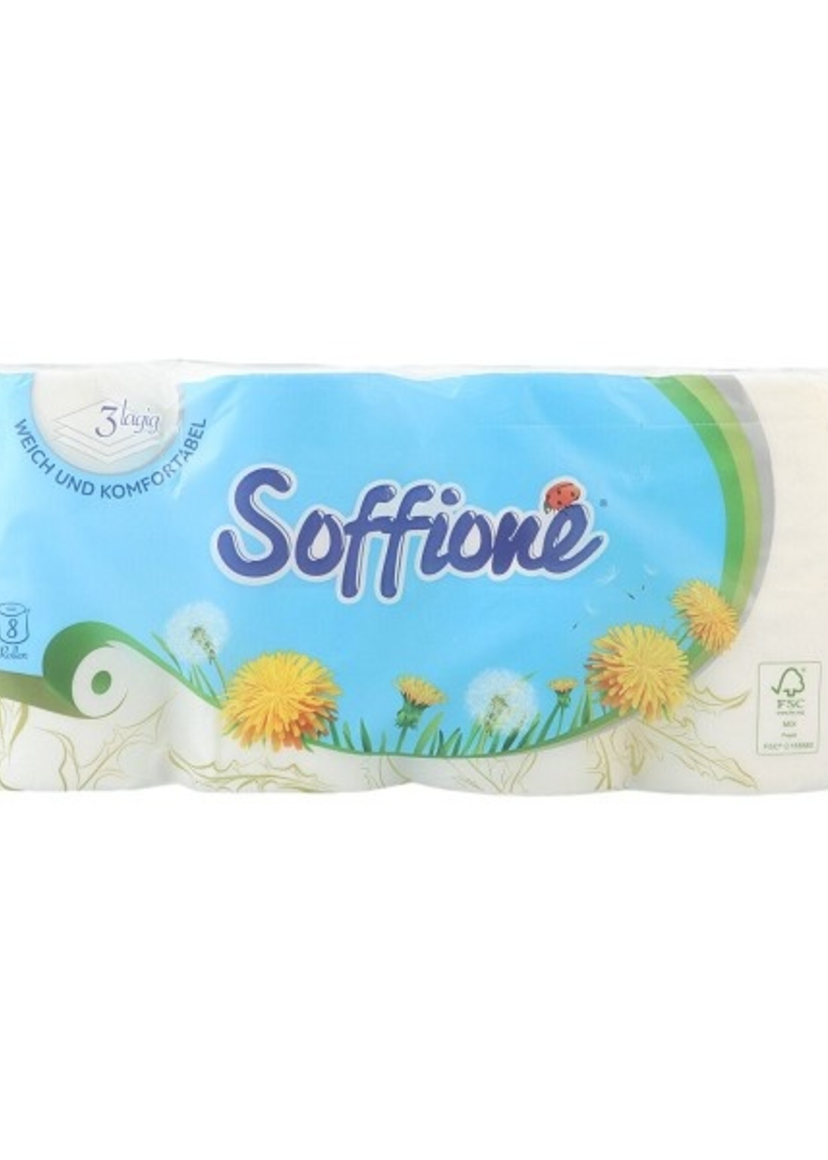 Soffione Toilet Papier 8 rol 150 vel 3-laags