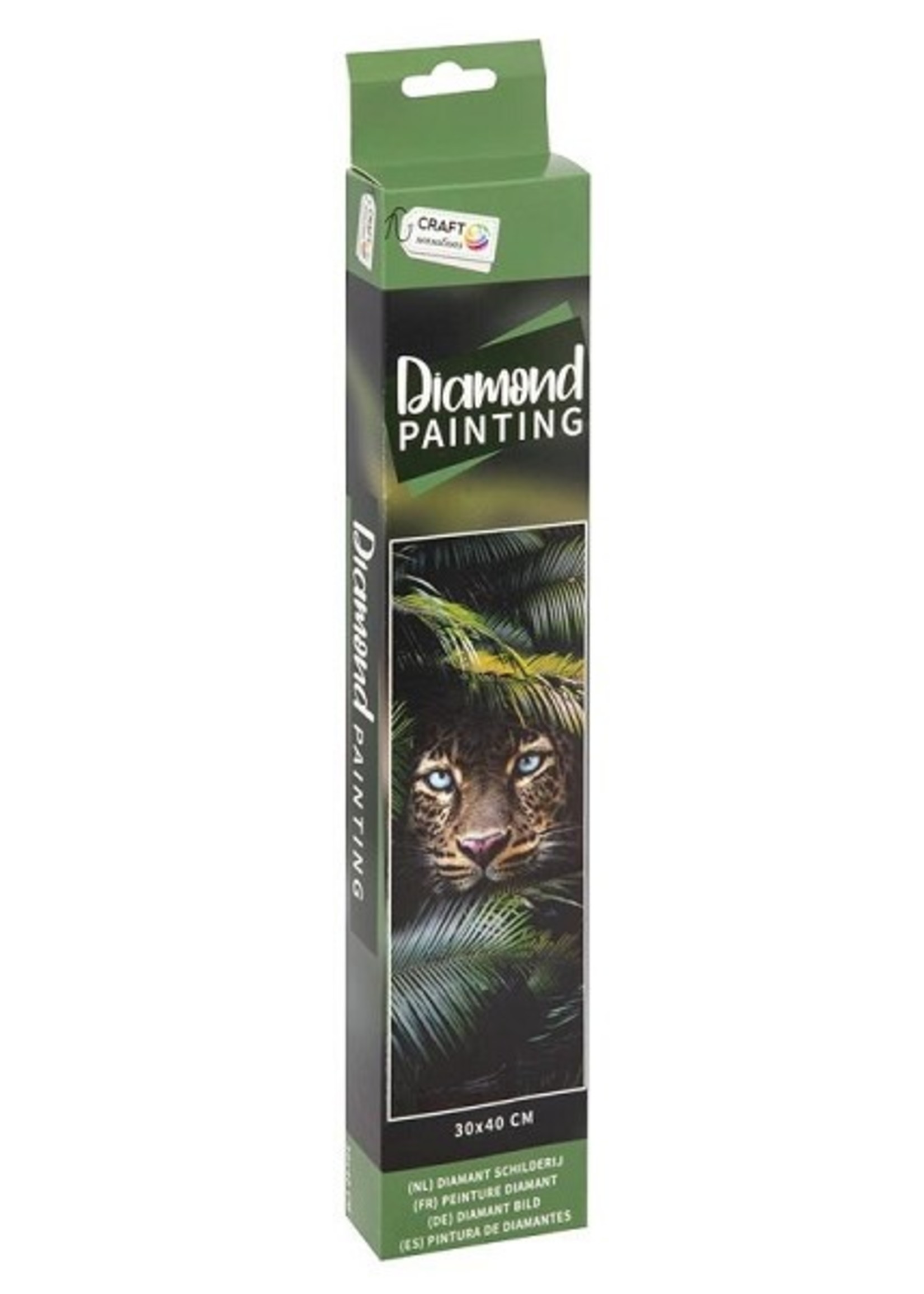 Grafix Diamond painting Panther 30x40cm ( exclusief lijst)