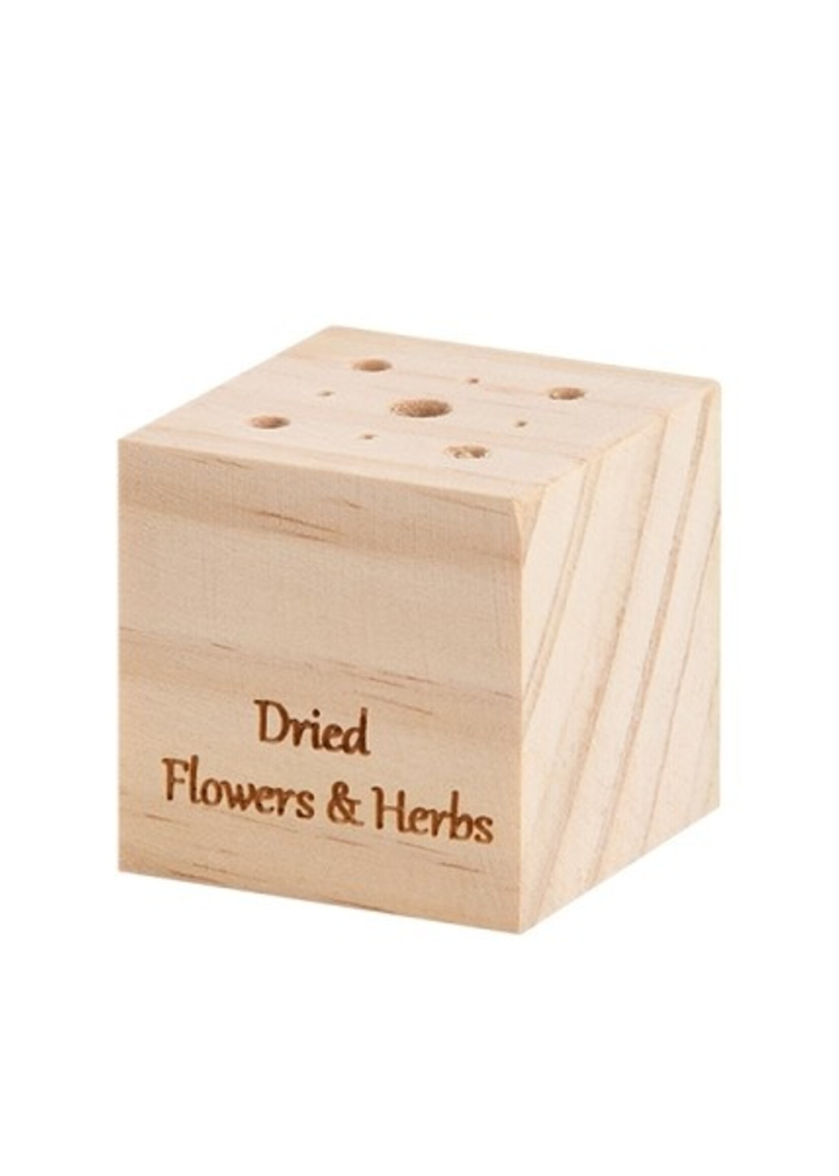 Esschert Design Bloemen en kruiden standaard hout 4x4cm ( exclusief bloemen )