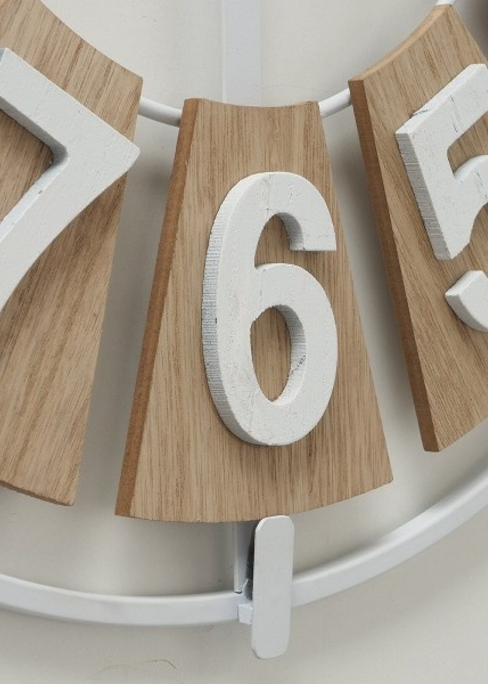 Boltze Home Wandklok Wilson metaal/MDF Ø57cm