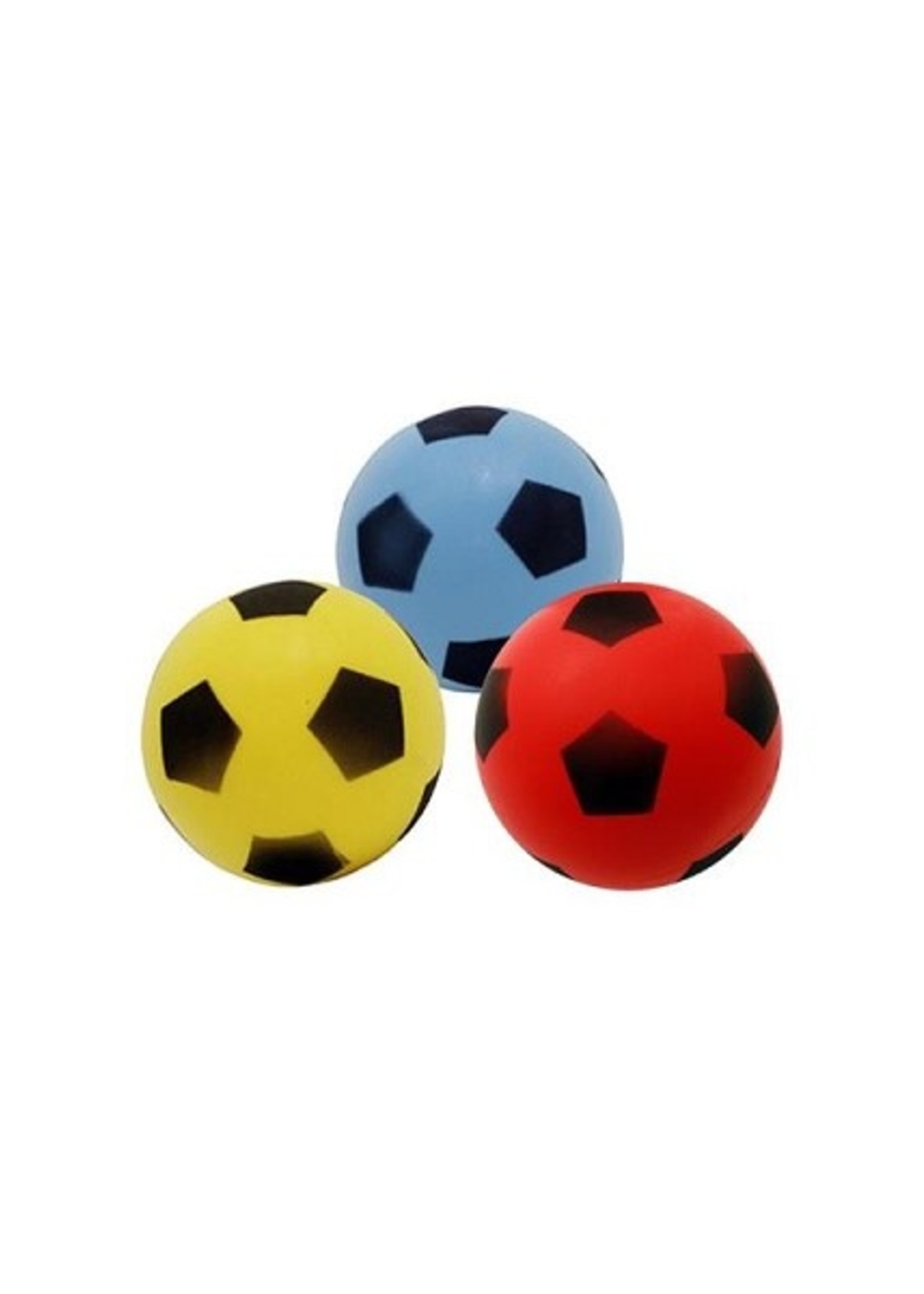 Foam Softbal schuimrubber Ø20cm rood, geel of blauw per stuk