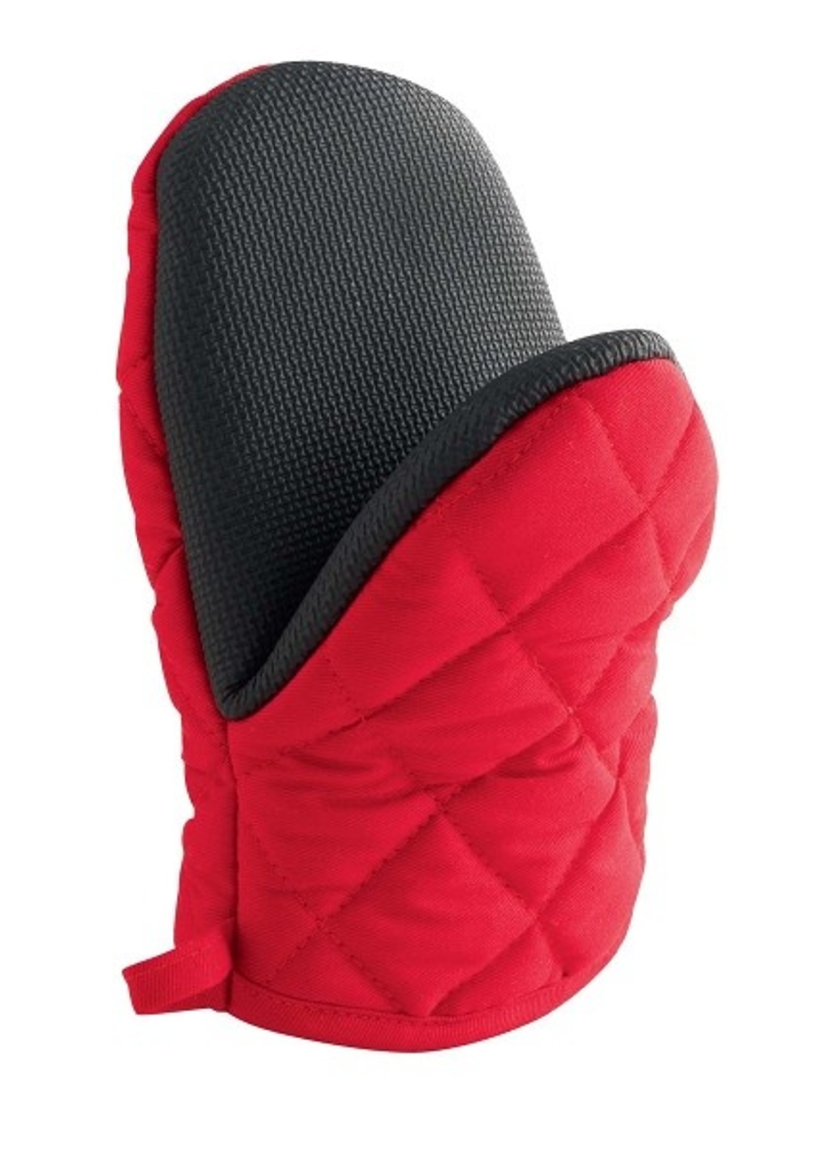 Ovenhandschoen met neoprene grip 24x14cm rood