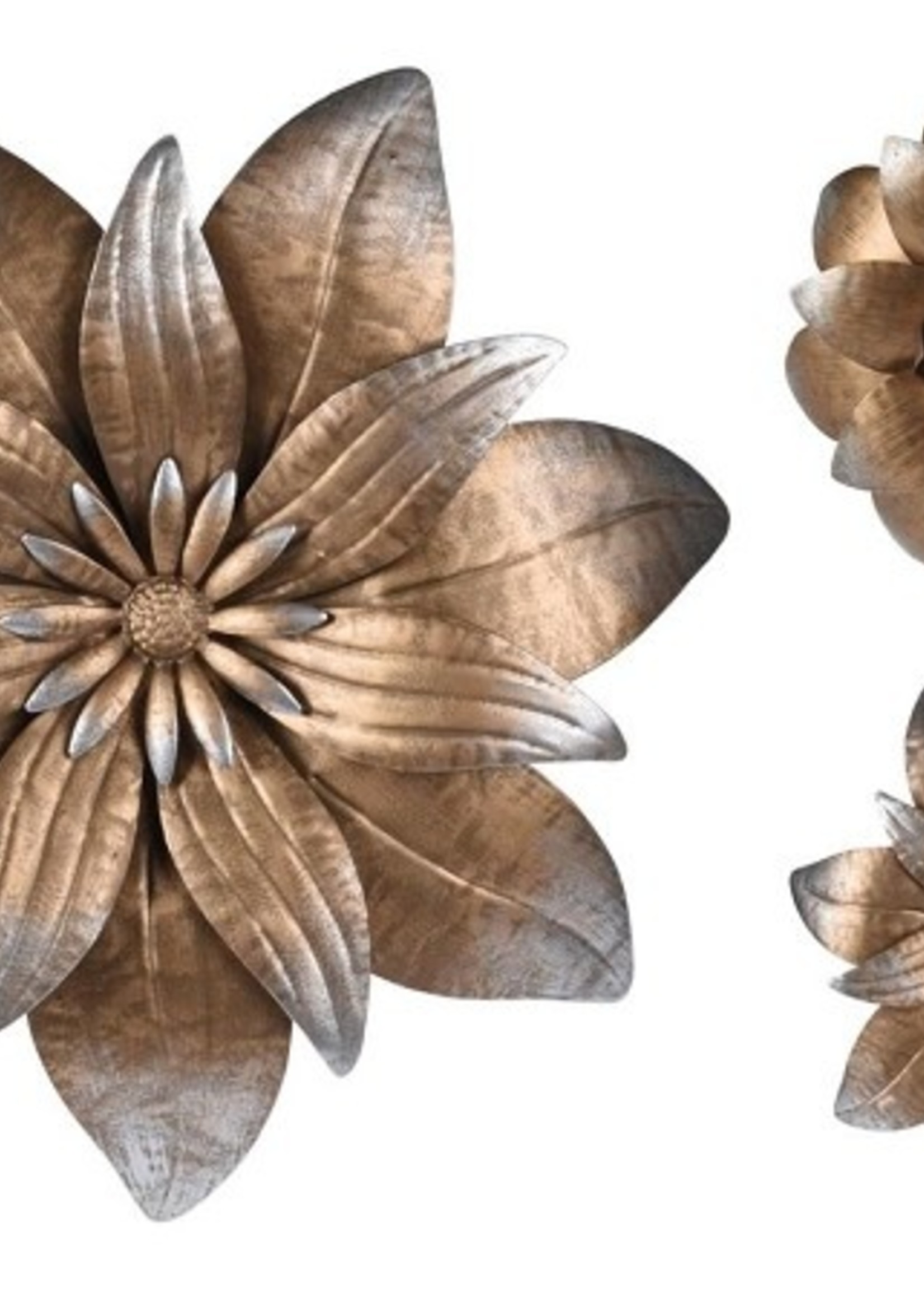 Muurdecoratie bloem 35x35cm per stuk