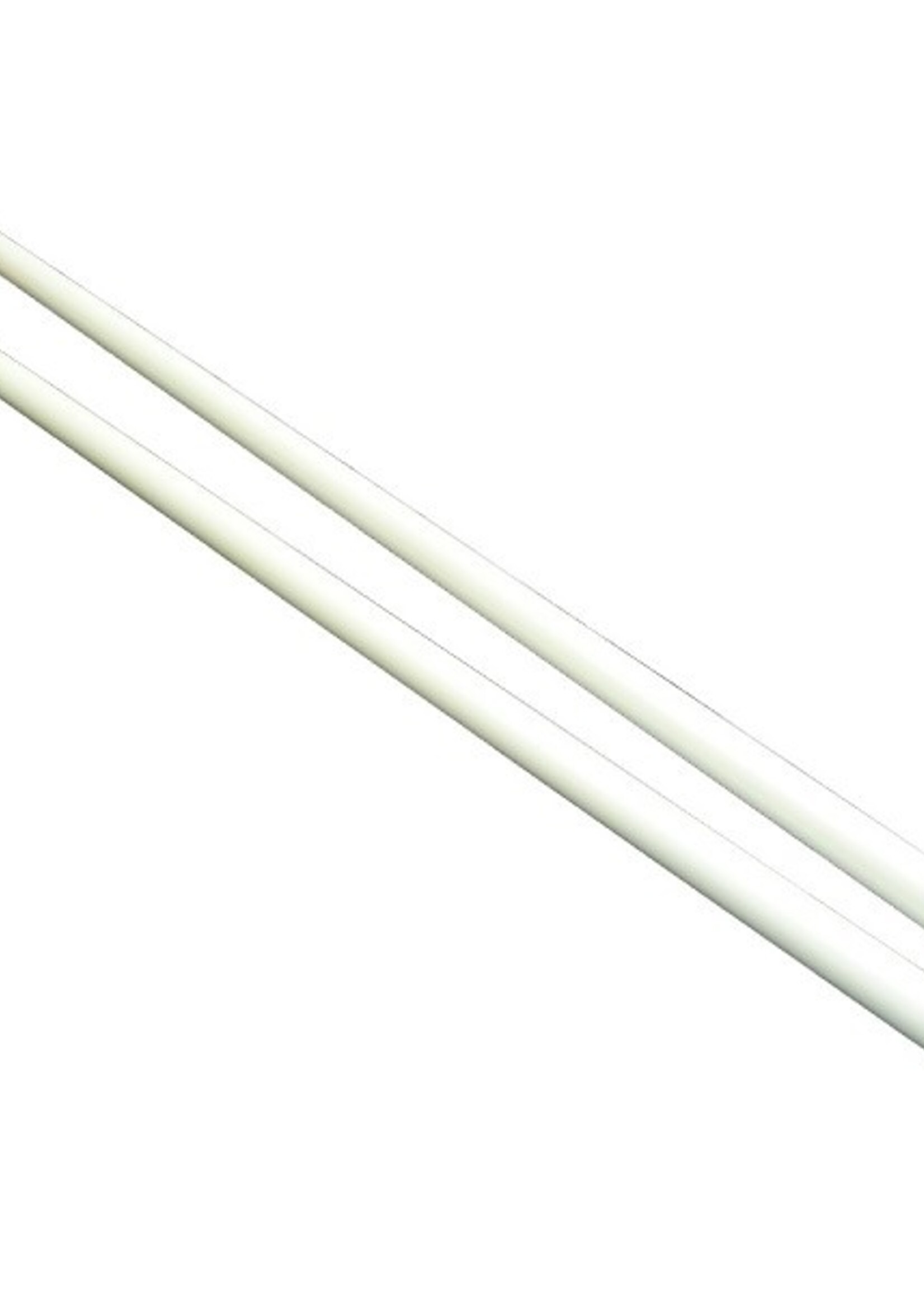 Vlaggenstok aluminium 200cm deelbaar (2x100cm) wit met oranje knop