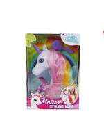 Unicorn styling hoofd 20cm met accessoires