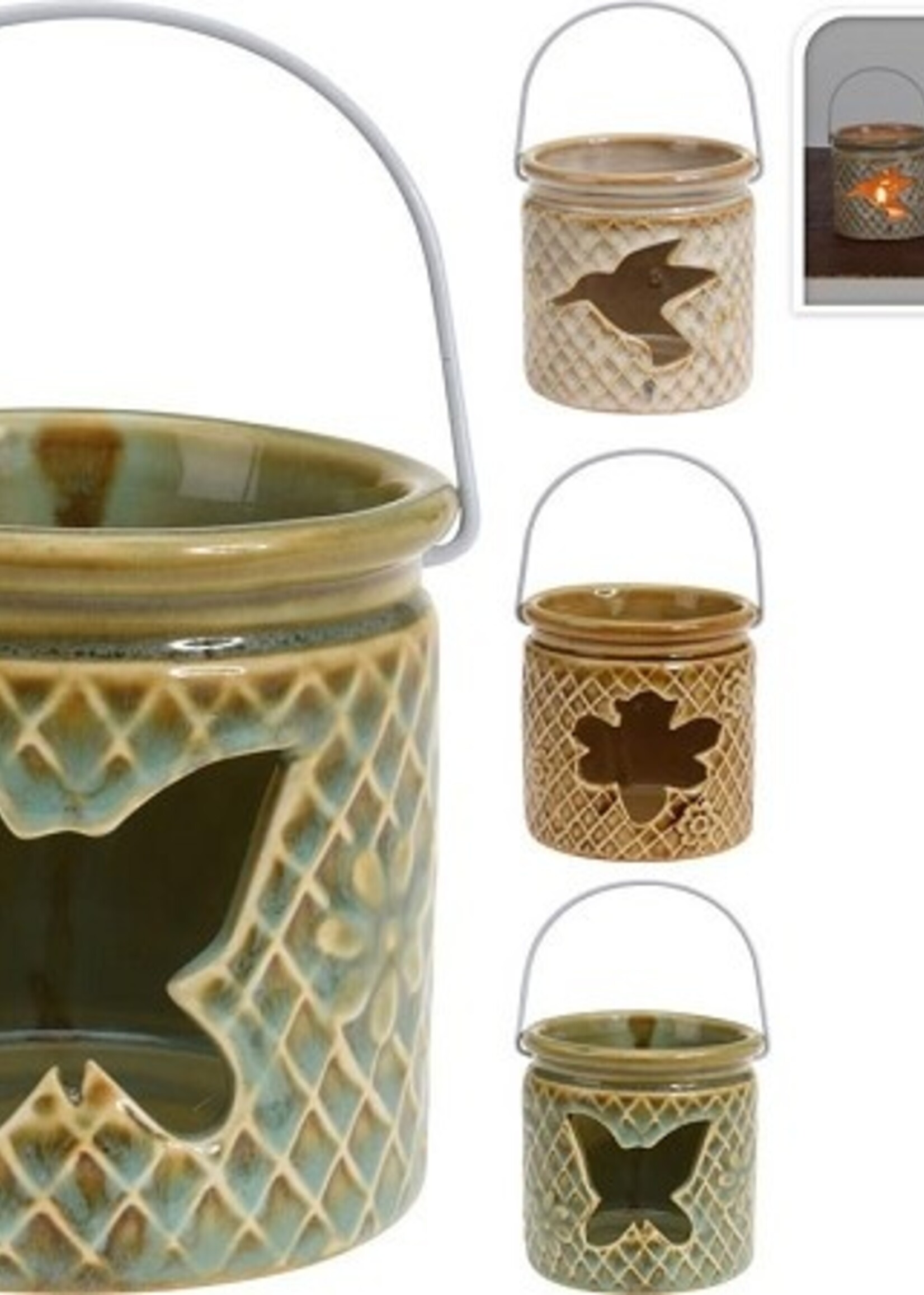 Theelichthouder 8x8x8cm per stuk