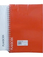 Plakboeken dubbelspiraal pak a 5 stuks in rood of wit