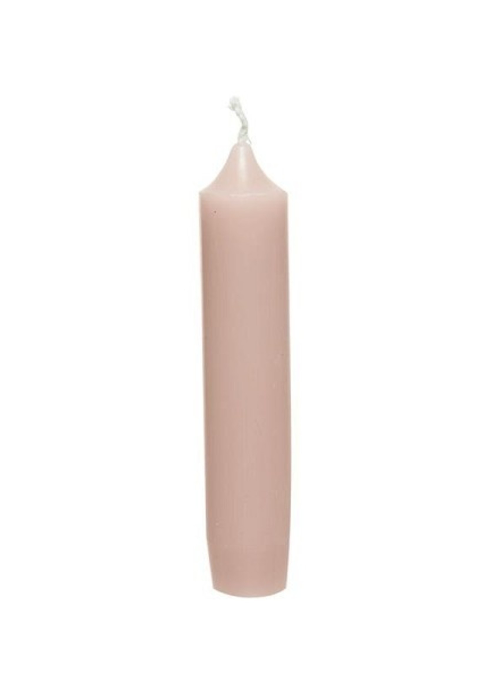Decoris Kaars wax Ø2.2-H11cm pak a 6 stuks licht roze