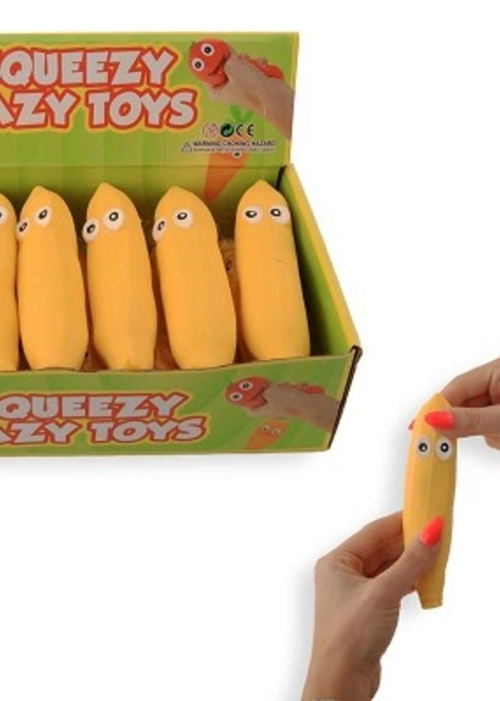 Squeeze en stretch banaan 15cm