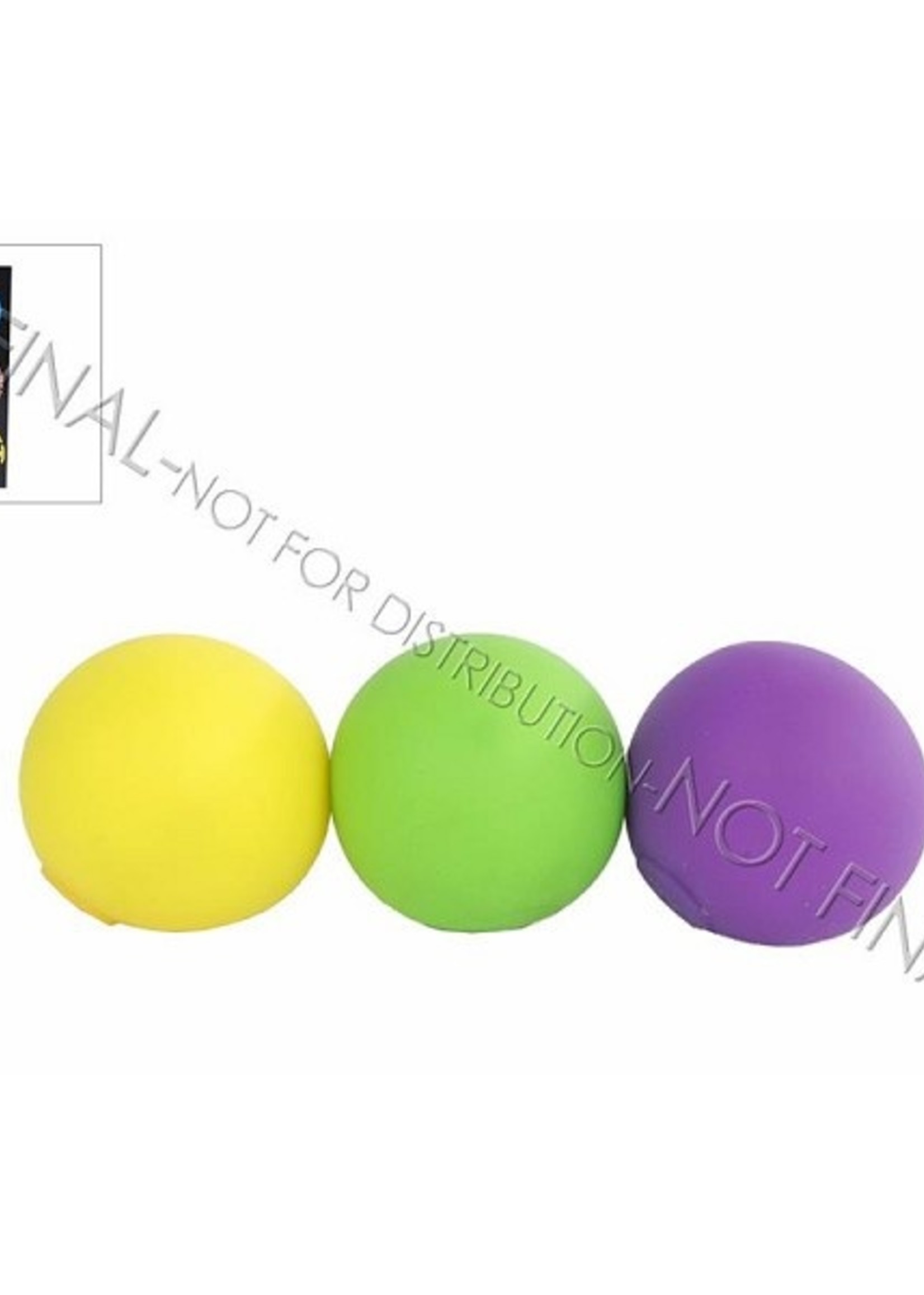 Squeezeballetjes 5cm doosje a 3 stuks neon kleuren