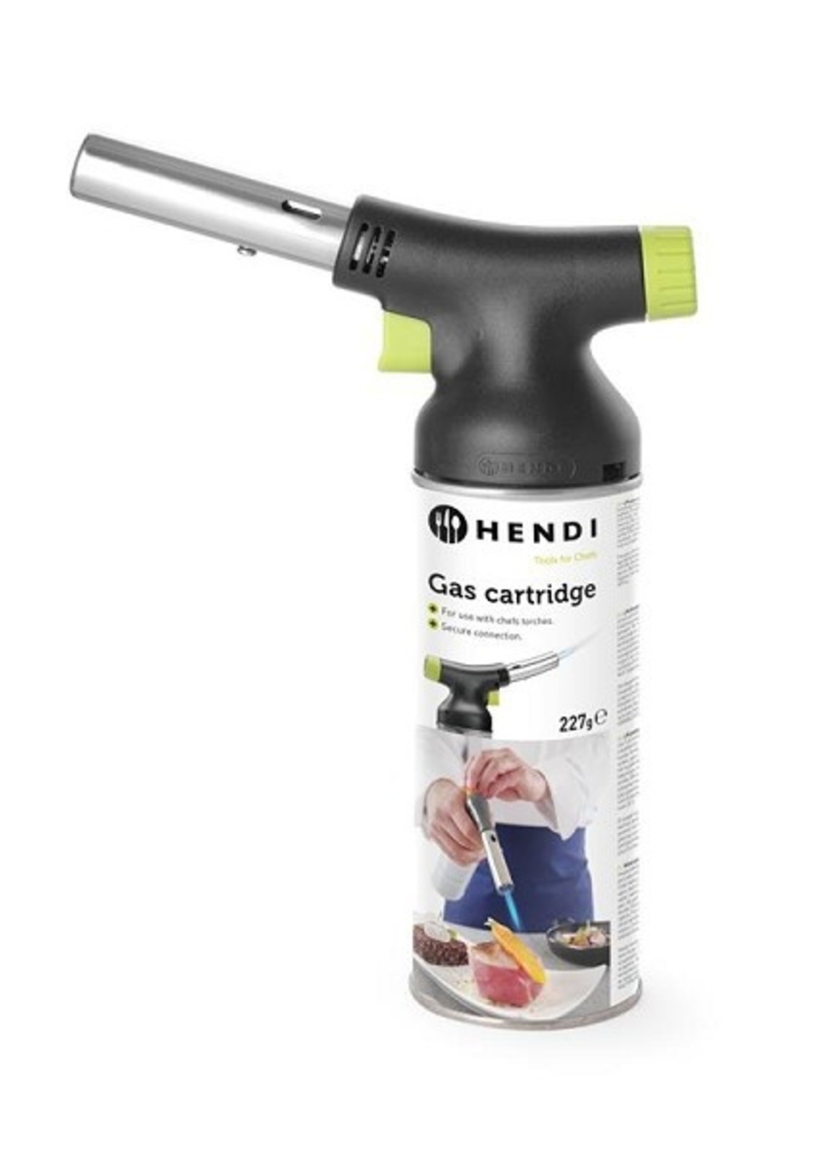 Hendi Koksbrander Creme-brulee brander 19x8cm voor op gasbus (niet inbegrepen)