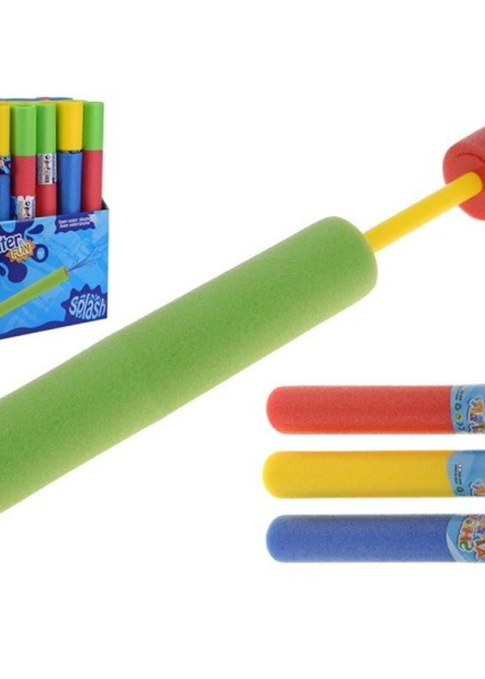 Foamshooter waterspuit 44cm assorti kleuren (per stuk)