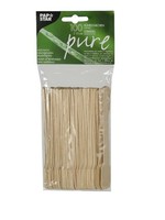 Papstar 100 Roerstaafjes hout "pure" 13cm