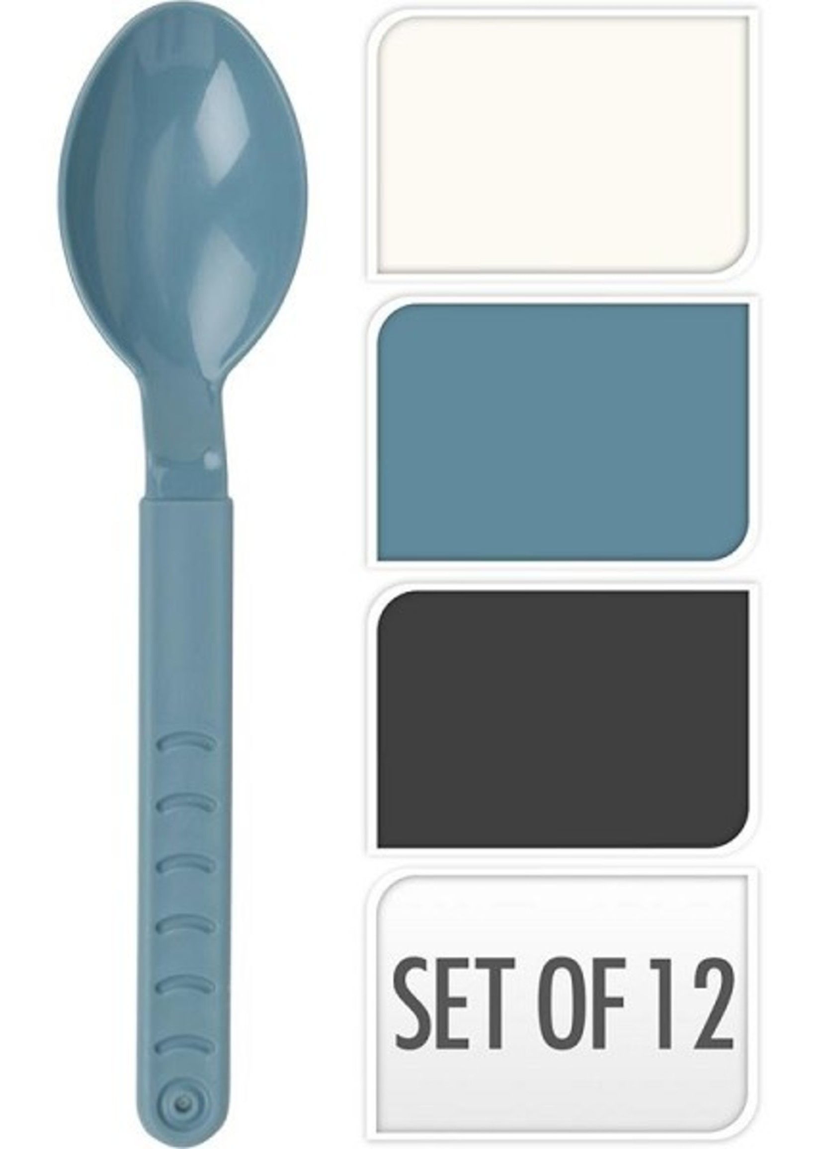 Lepelset kunststof 12-delig 18,5cm