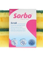 Sorbo Schuurspons hard met greep 11,5x6,5x4,5 set a 2 stuks