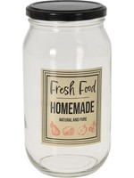 Weckpot glas metalen deksel 1000ml