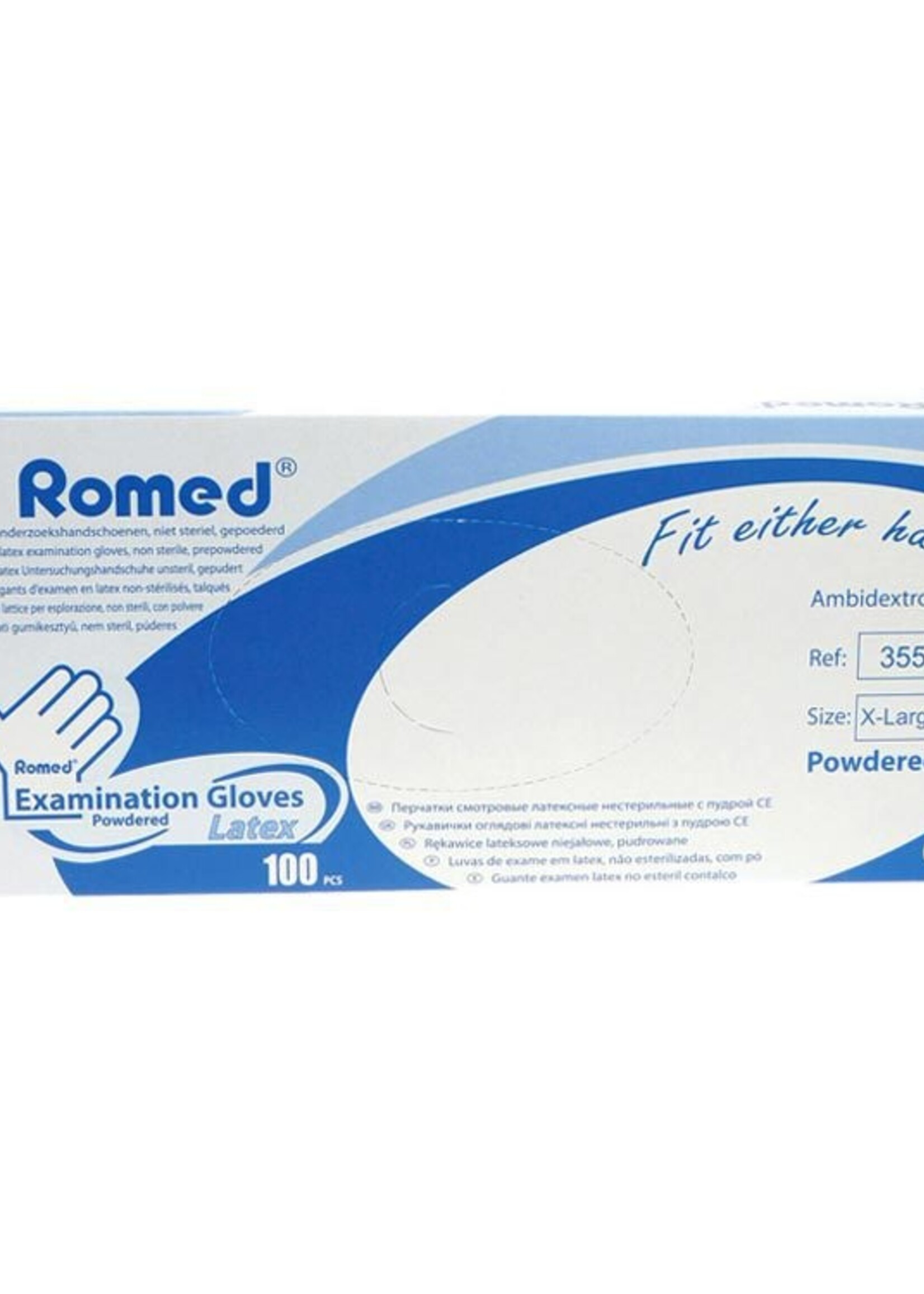 Romed Latex Handschoenen 100st X-large