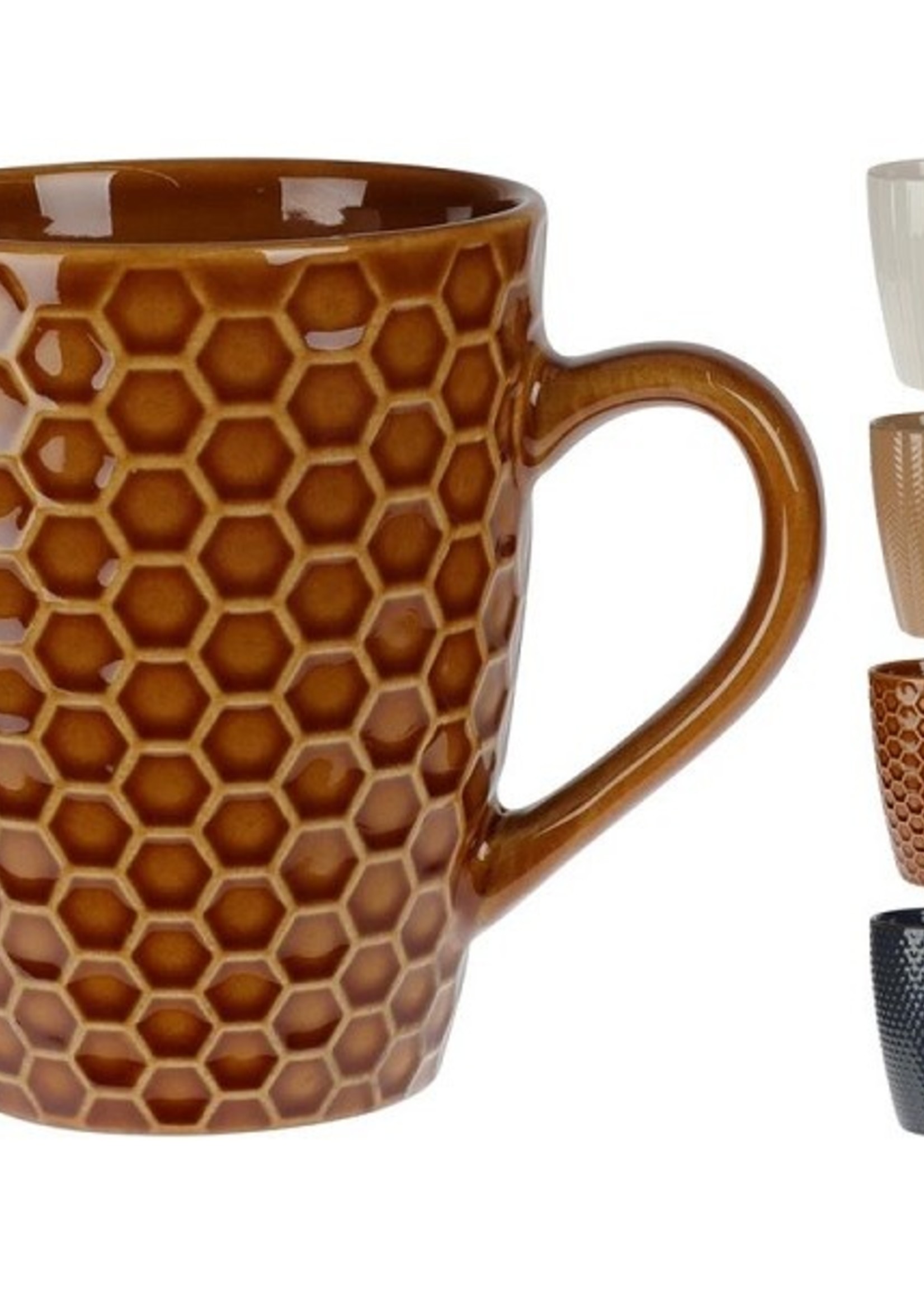 Beker aardewerk 320ml verkrijgbaar in verschillende dessins en kleuren