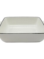 Ovenschaal met zwarte rand 20x16,5x4cm